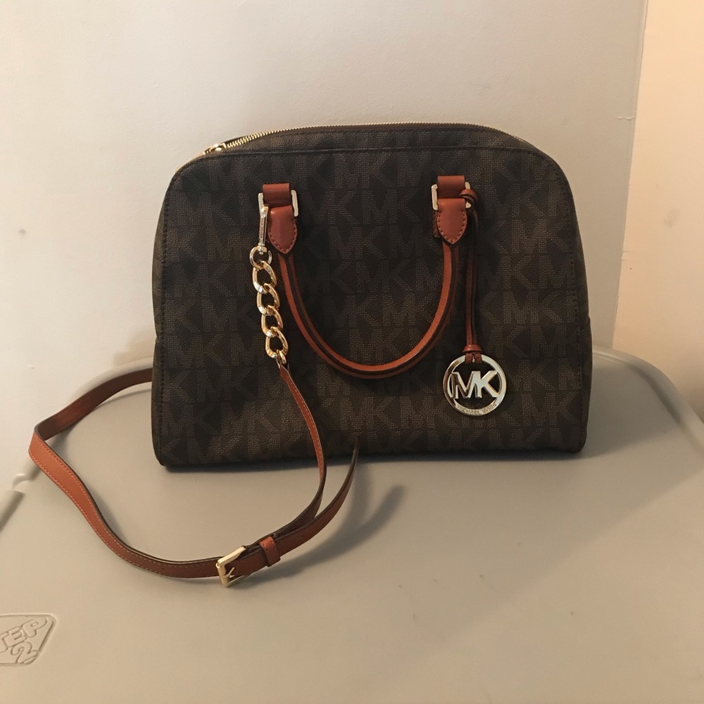 Michael Kors signature satchel purse
